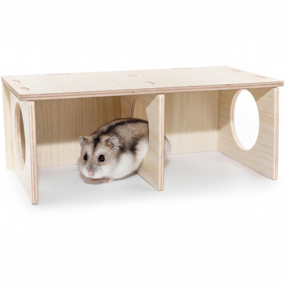 Wenriko Hamster Peep Tunnel avec ouverture secrète pour observer sans stress.