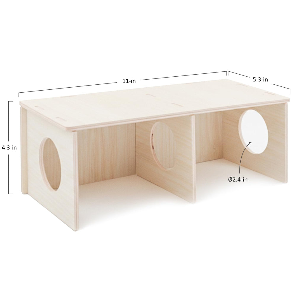 Wenriko Hamster Peep Tunnel design robuste avec deux chambres pour jeu et repos.