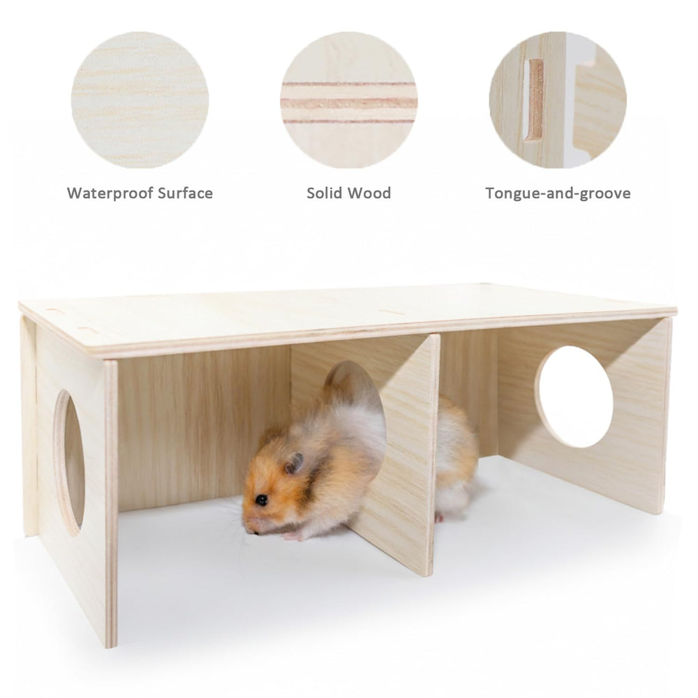 Observation pratique avec le Wenriko Hamster Peep Tunnel pour petits rongeurs.