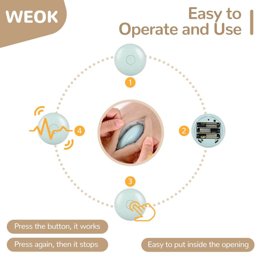 WEOK bouton activation rythme cœur, usage simple et rapide pour démarrer.