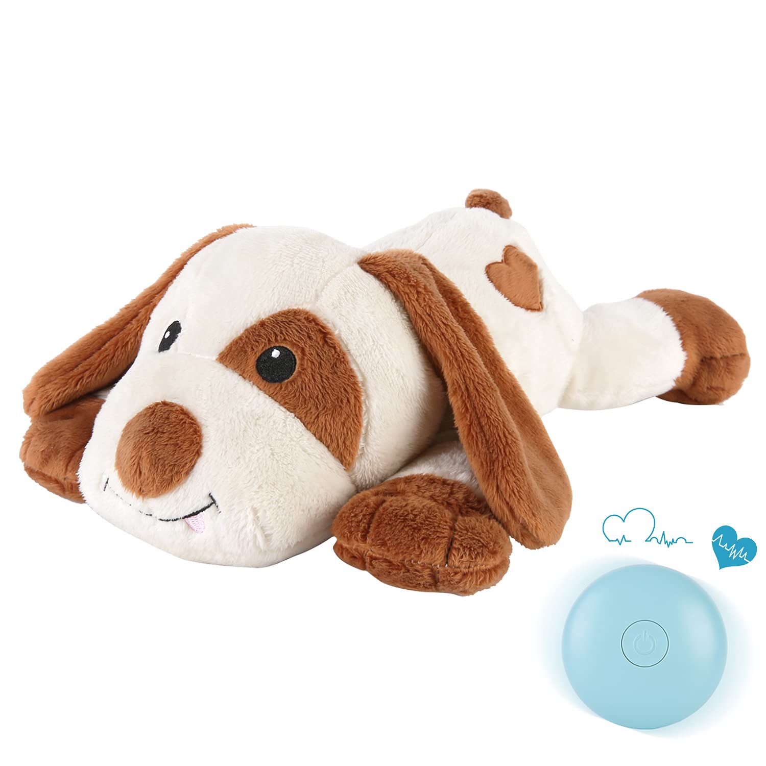 WEOK doudou cœur battant pour chiot, soutien apaisant lors de l'arrivée
