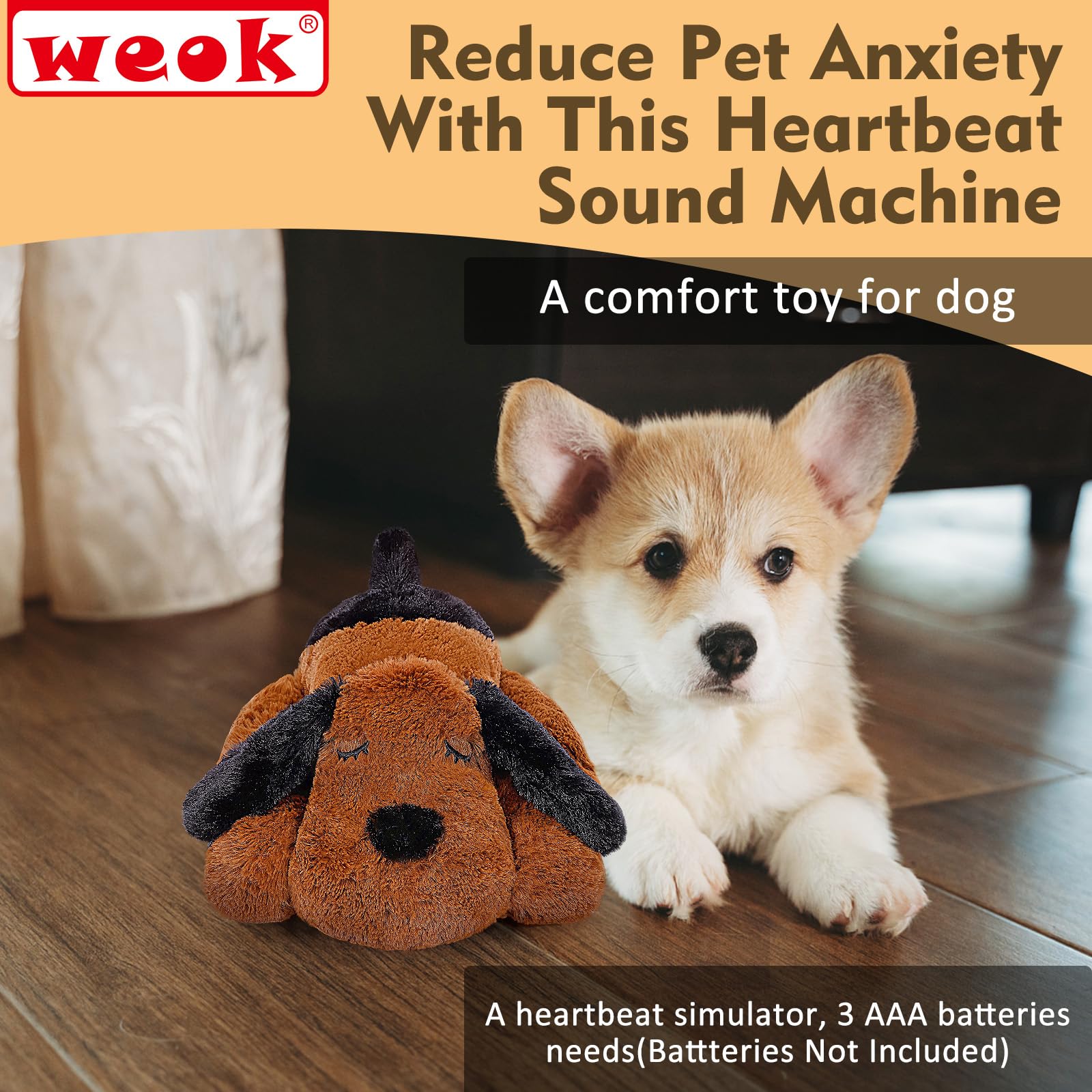 WEOK peluche compagnon animal douceur et confort au quotidien.