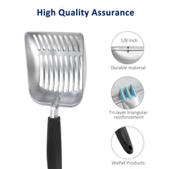 WePet bord-tranchant-efficace — aide à défaire les amas pour nettoyer plus facilement.