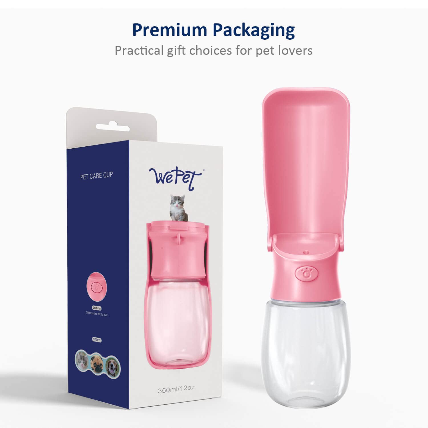 Capacité 350 ml adaptée pour longues balades et randonnées.