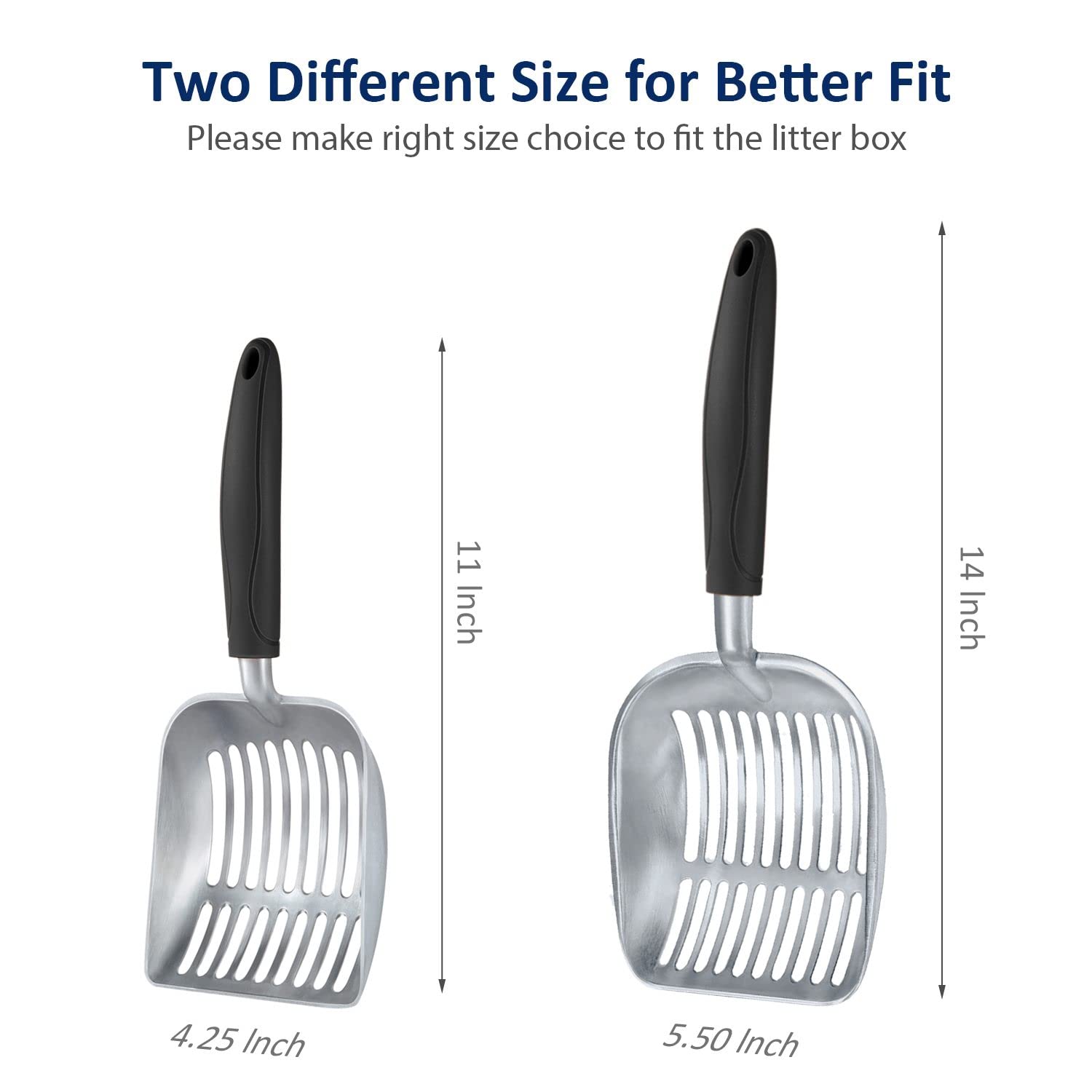 WePet grille-de-sifage-profonde — sépare facilement les amas et laisse passer la litière propre.