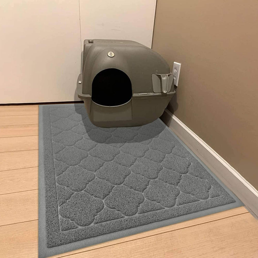 WePet tapis litière chat gris design elegant s'intègre à votre déco.