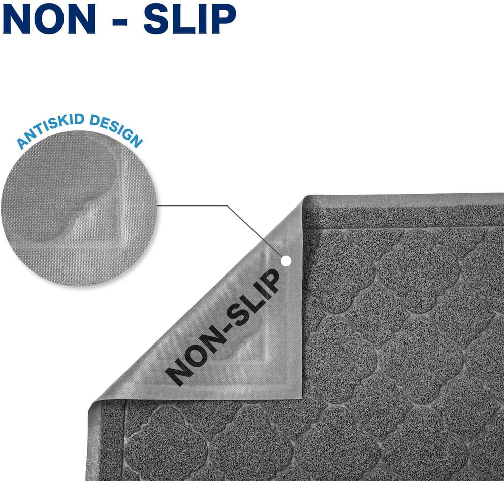 WePet tapis litière chat gris trappe-litière évite les traces sur le sol.