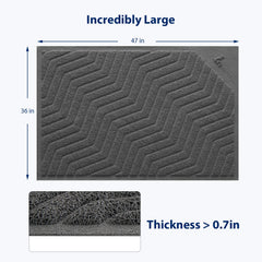 WePet tapis-litière gris XXL douceur-pattes confortables pour votre chat
