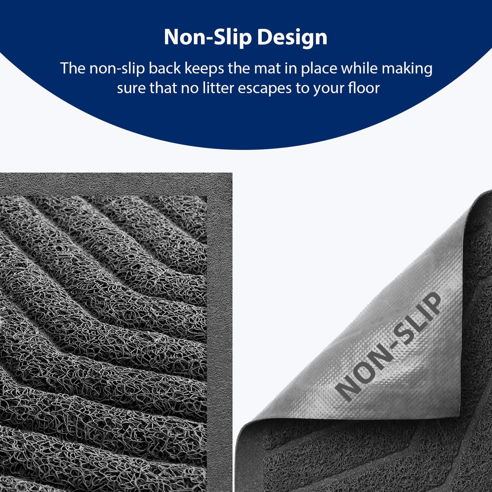 WePet tapis-litière gris XXL grand-format adapté aux grands espaces