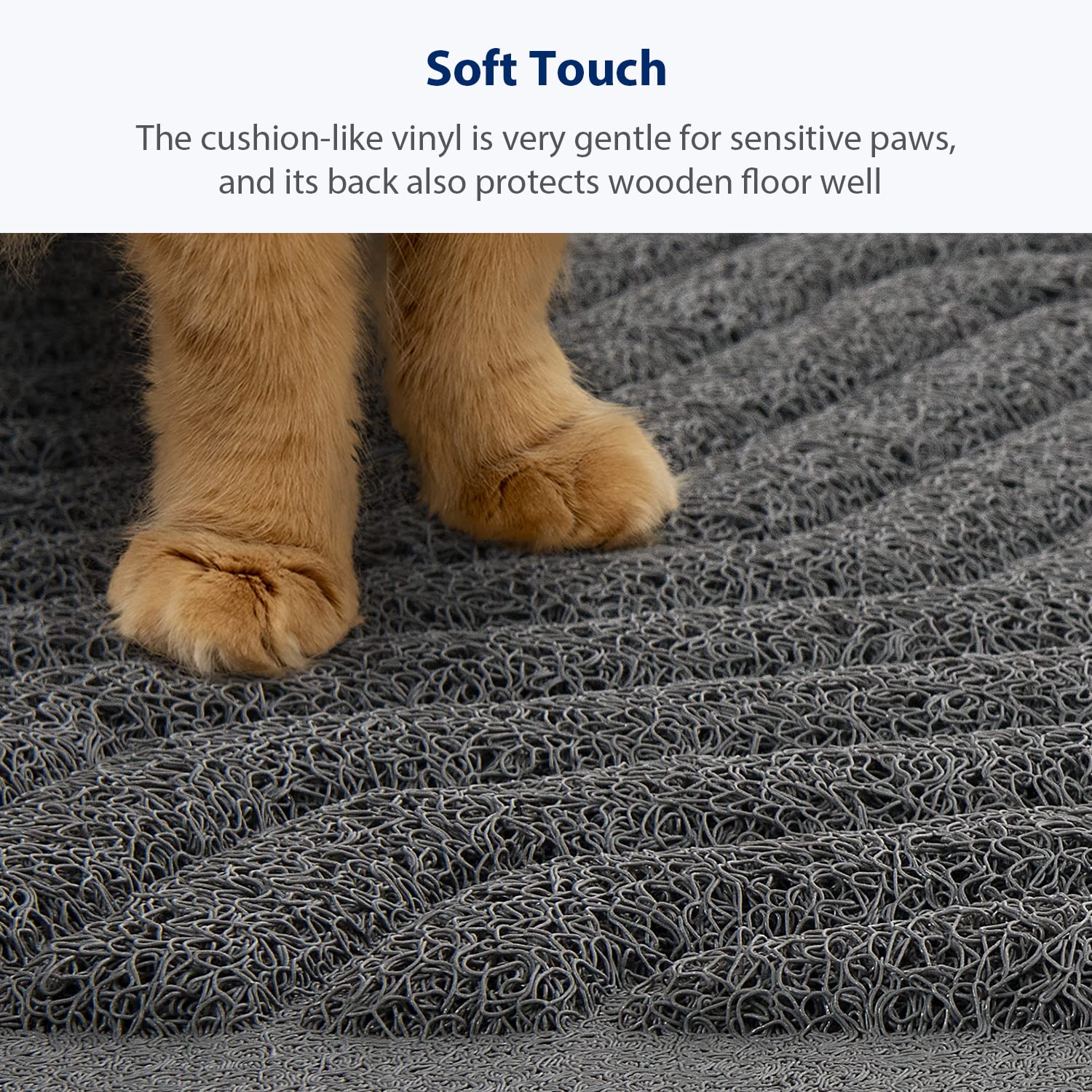 WePet tapis-litière gris XXL résistance-eau et urines pour une utilisation durable