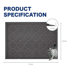 WePet tapis litière chat XXL au maillage profond capture la litière dispersée.