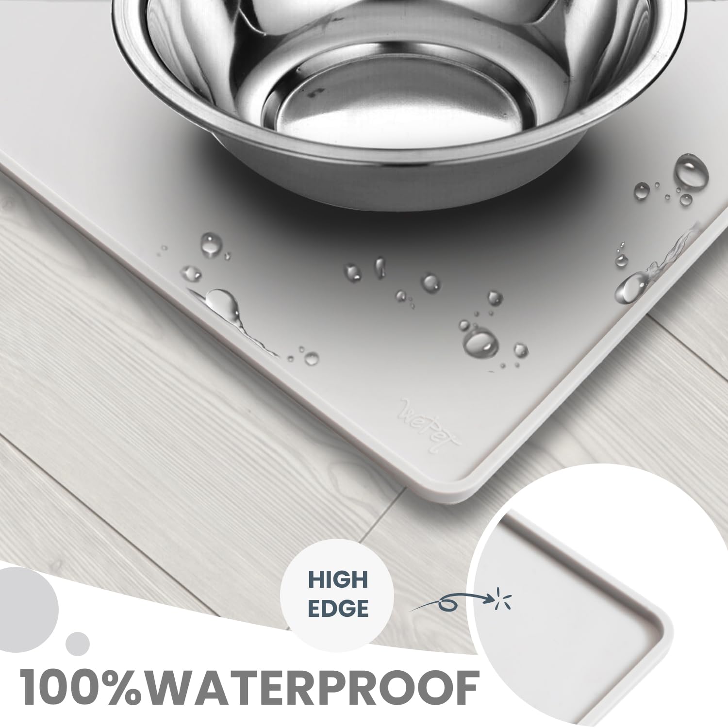 WePet tapis facile à nettoyer, compatible lave-vaisselle.