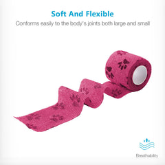 WePet Wrap autoadhesif sur poil, ne colle pas au pelage et sans residu.
