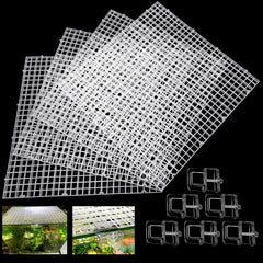 Weramics couvercle aquarium: ensemble quatre planches pour protection modulable du réservoir.