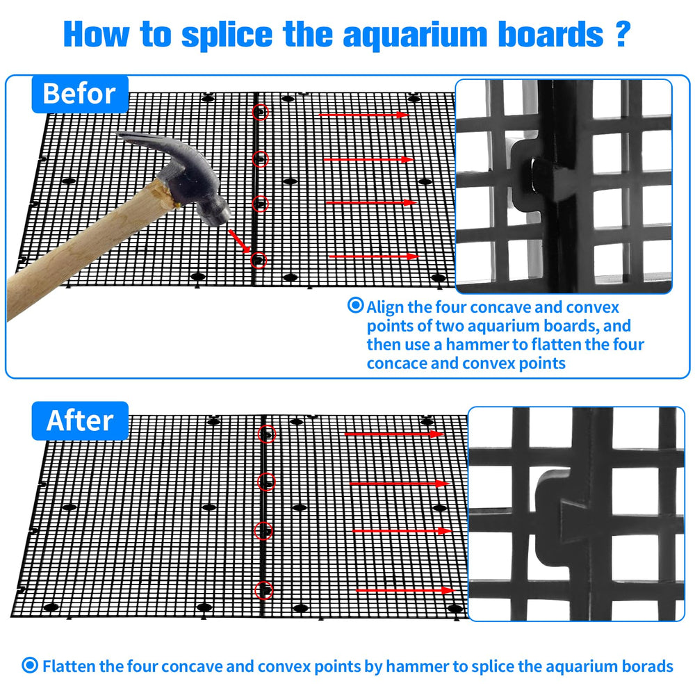 Weramics diviseur aquarium, couvercle anti-sauts utile.