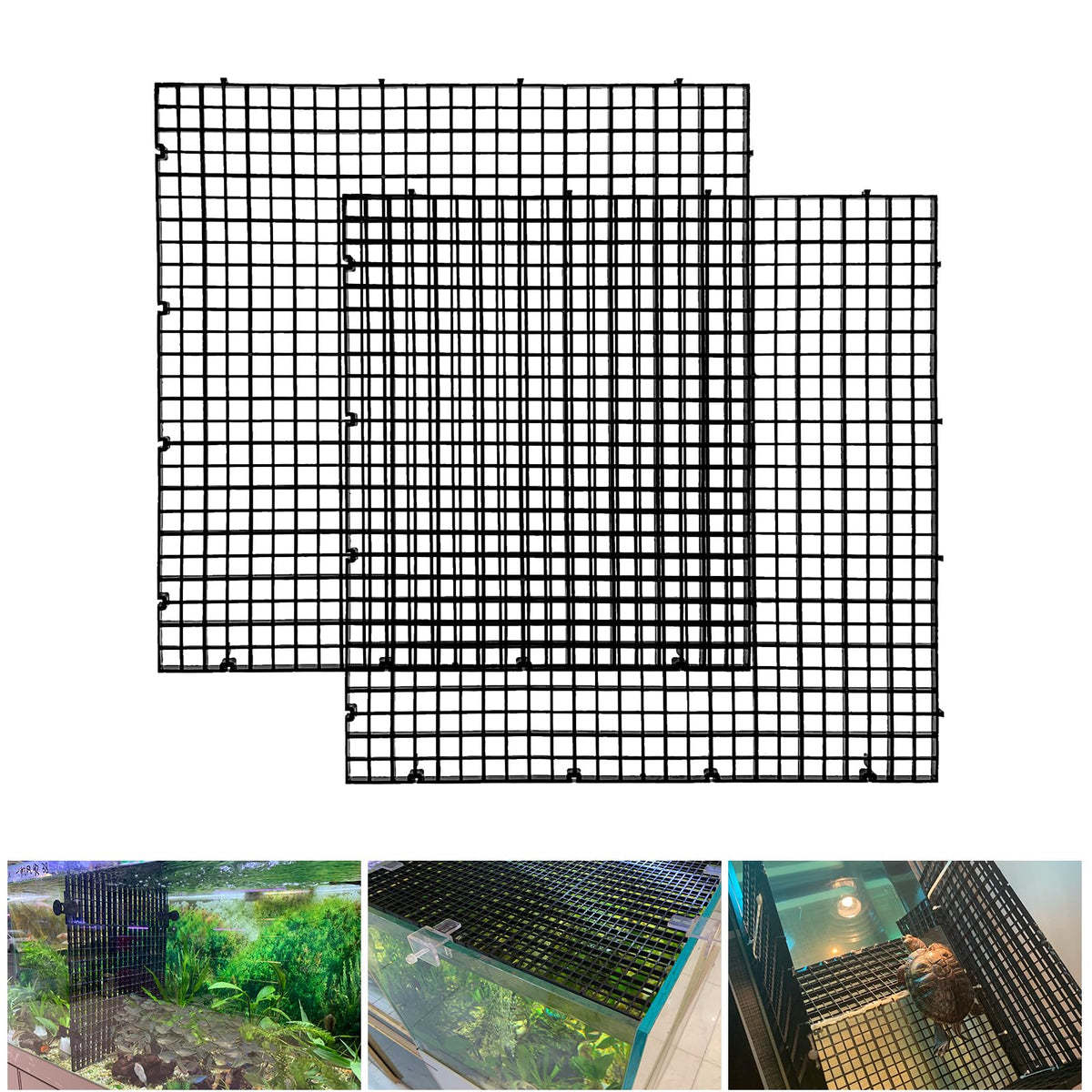 Weramics diviseur d'aquarium — grille nid d'abeille: séparation sûre des zones