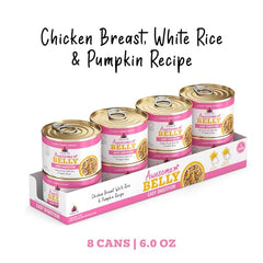 Weruva Awesome Belly, poulet-riz-blanc-potiron, repas équilibré pour chiens adultes.
