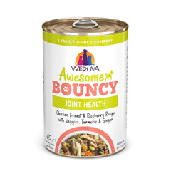 Weruva Awesome Bouncy: boîte poulet et riz brun avec légumes, soutien potentiel des articulations.