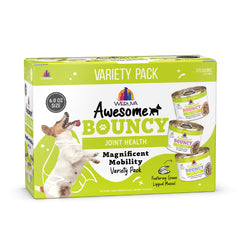 Weruva Awesome Bouncy Magnificent Mobility, boîte 6oz, présentation appétante pour mobilité canine.
