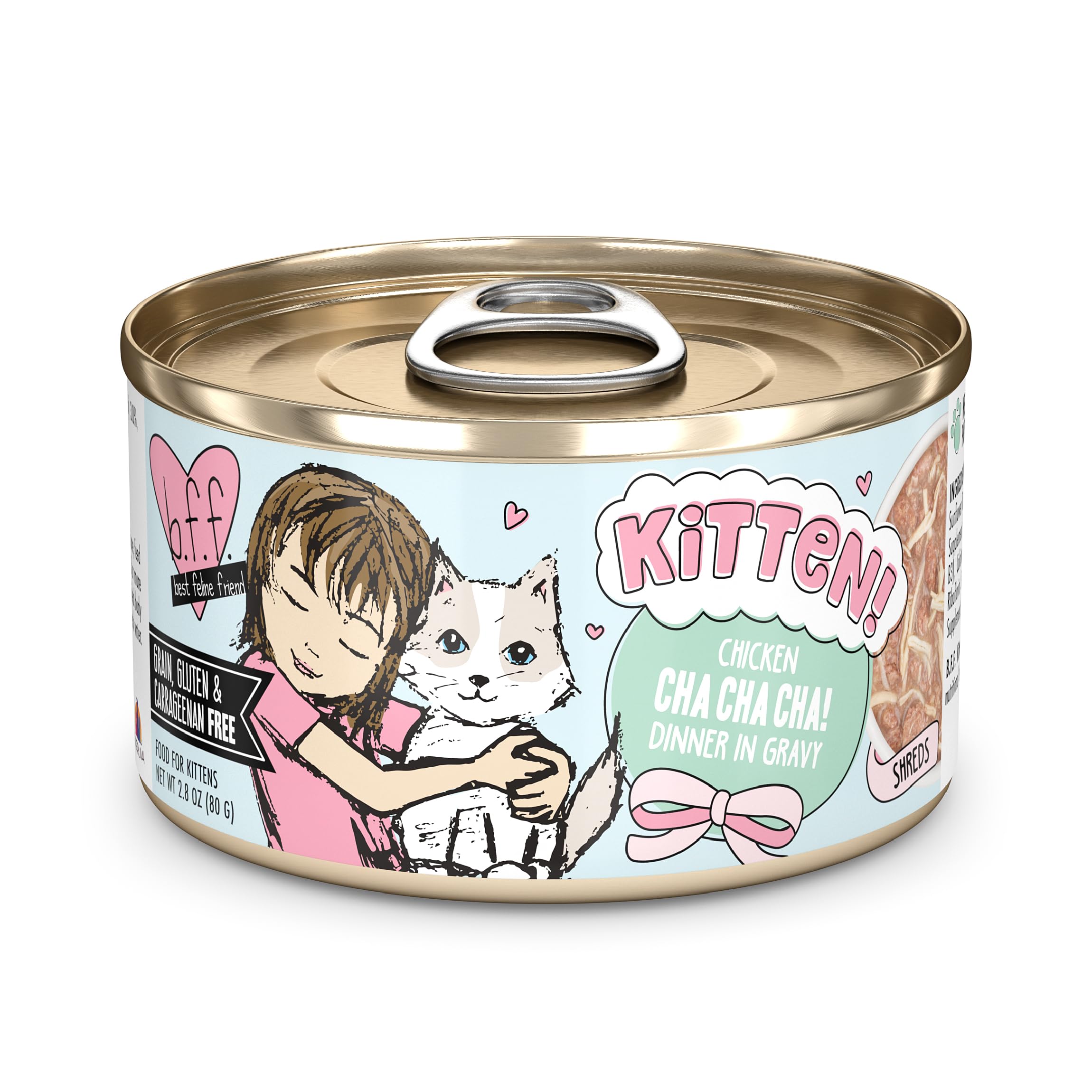 Weruva B.F.F. Cha Cha Cha en sauce, boîtes 12, hydratation et alimentation chatons.