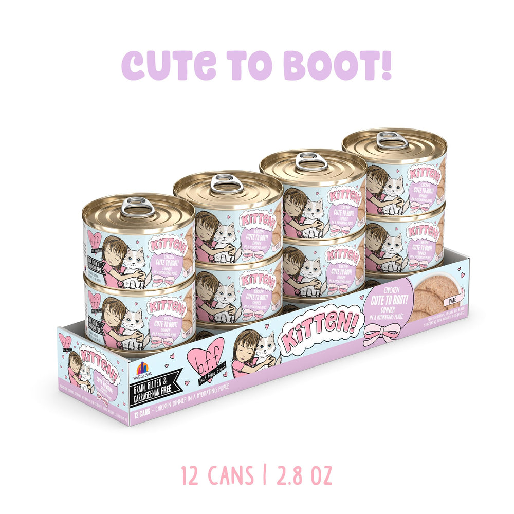 Purée Weruva B.F.F. Kitten, texture douce et agréable pour chatons.