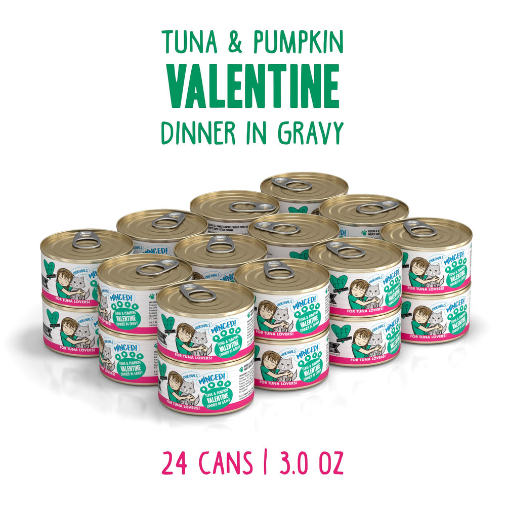 Weruva BFF Mince Thon Potiron Valentine en Jus — thon tendre, potiron fin.
