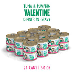 Weruva BFF Mince Thon Potiron Valentine en Jus — thon tendre, potiron fin.