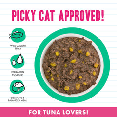Weruva BFF Mince Thon Potiron Valentine en Jus — gourmandise riche pour chats.