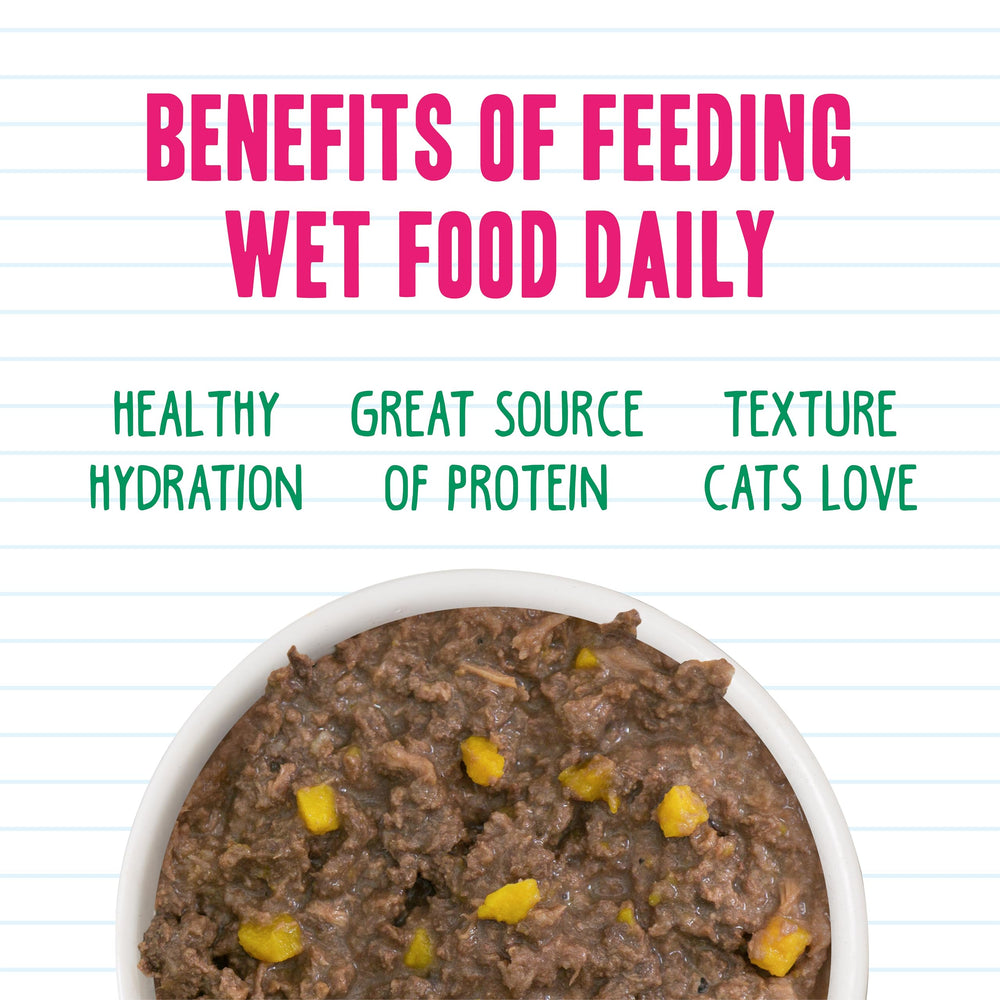 Weruva BFF Mince Thon Potiron Valentine en Jus — pratique et hydratation naturelle.