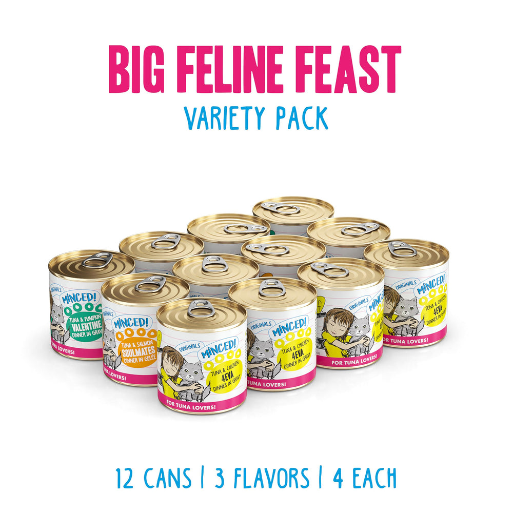 Weruva BFF Minced – Thon-Poulet 4 Eva, boîte 10 oz, saveur appréciée.