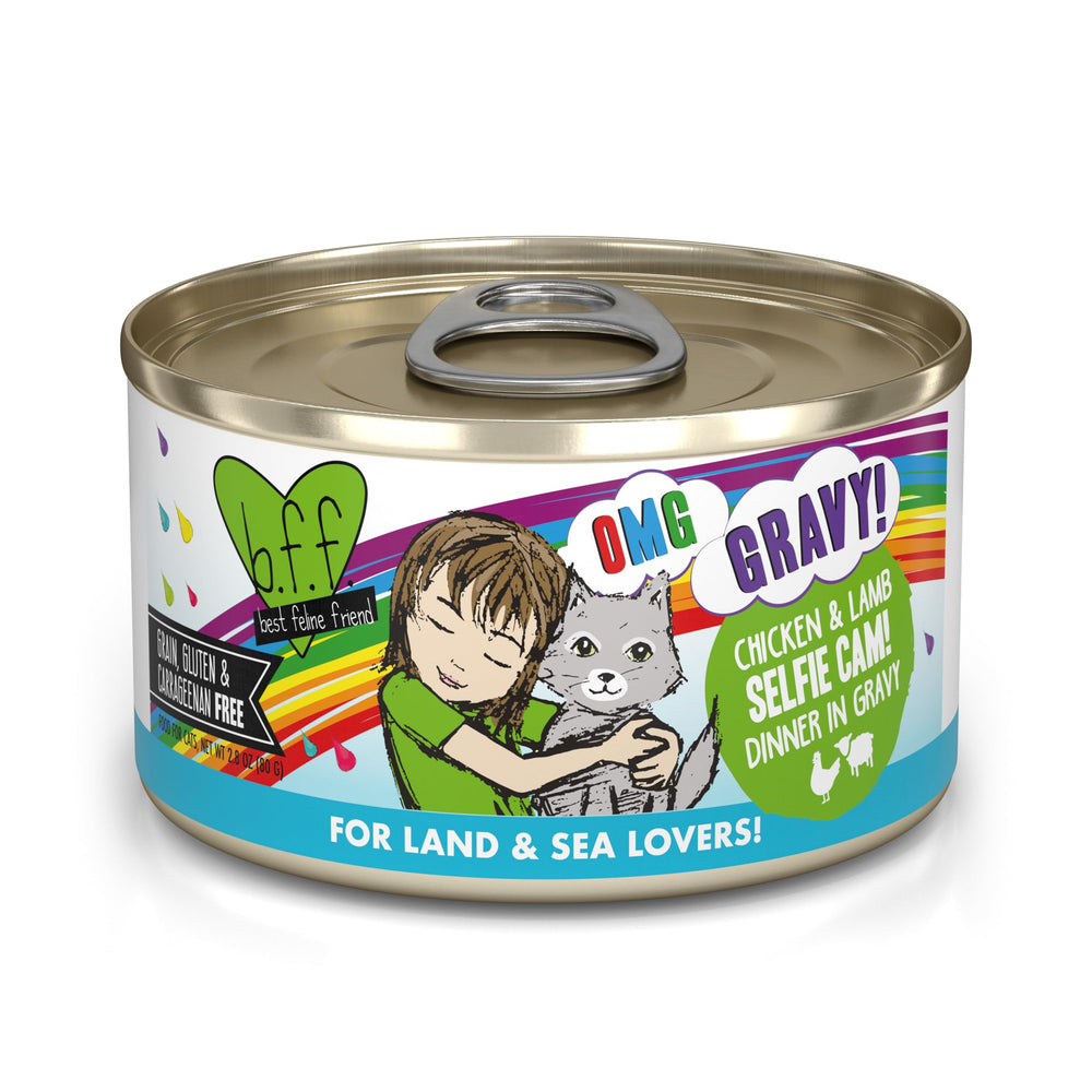 Weruva B.F.F. OMG boîte 2,8 oz, repas quotidien pratique pour chat