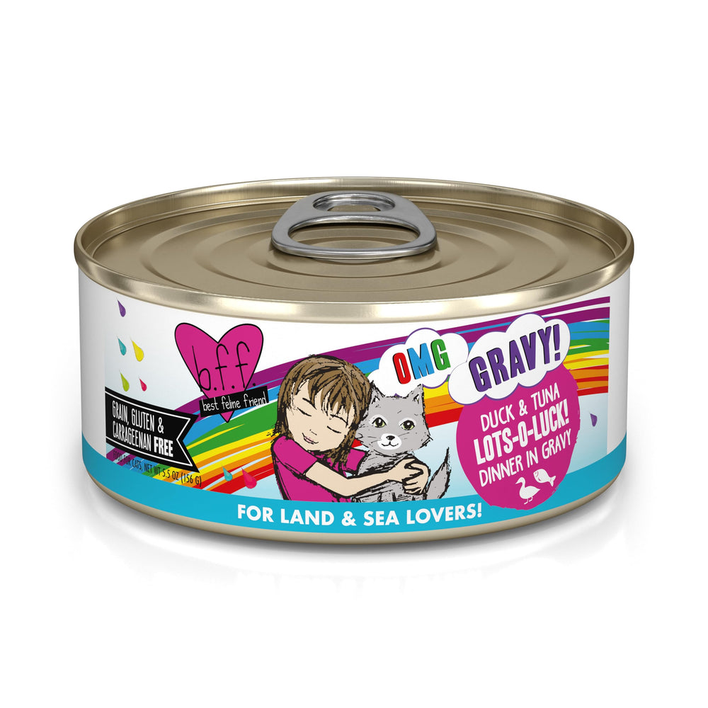 Weruva B.F.F. OMG: canard et thon en sauce, appétissant et hydratant.
