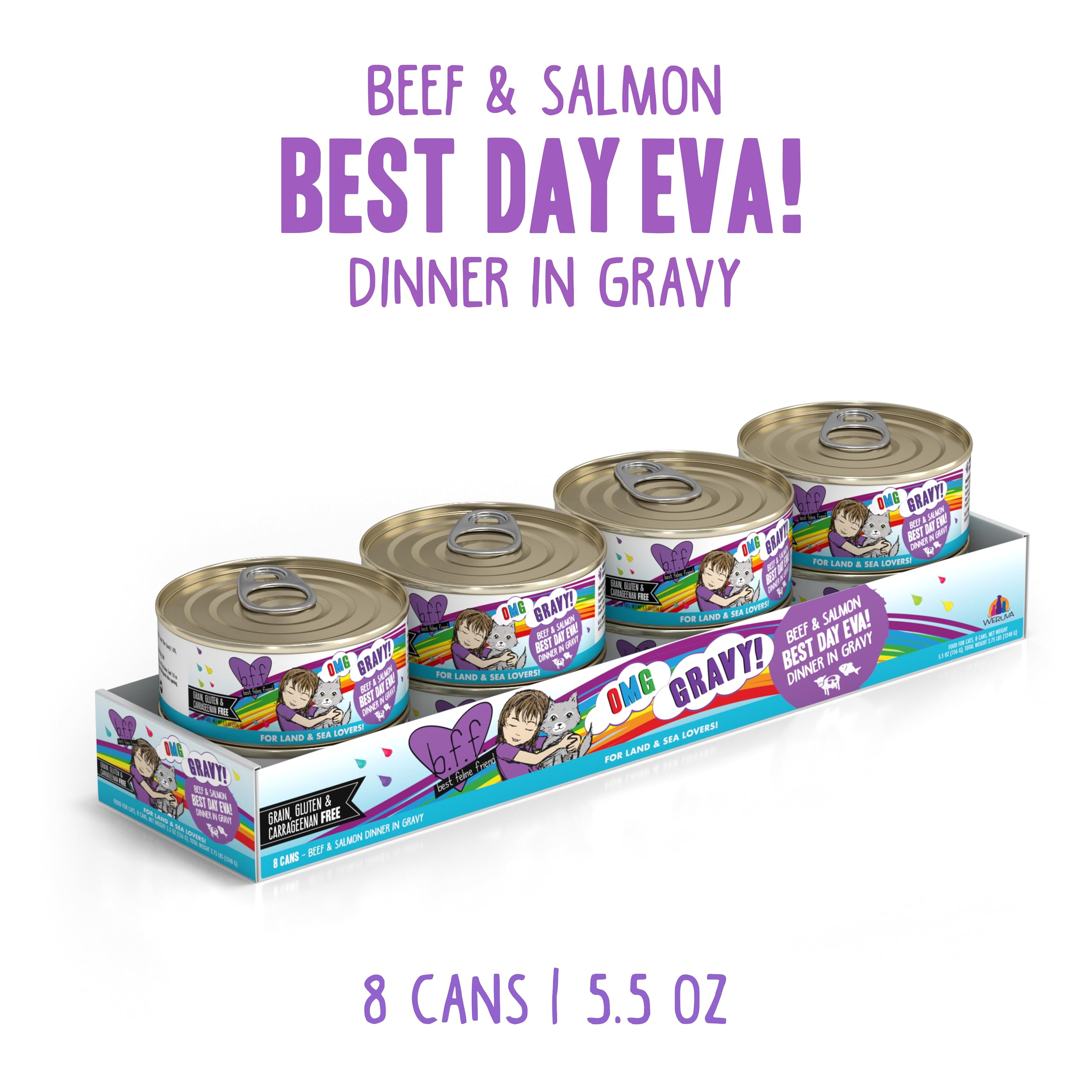 Weruva B.F.F. OMG sauce gravy abondante hydratation et plaisir