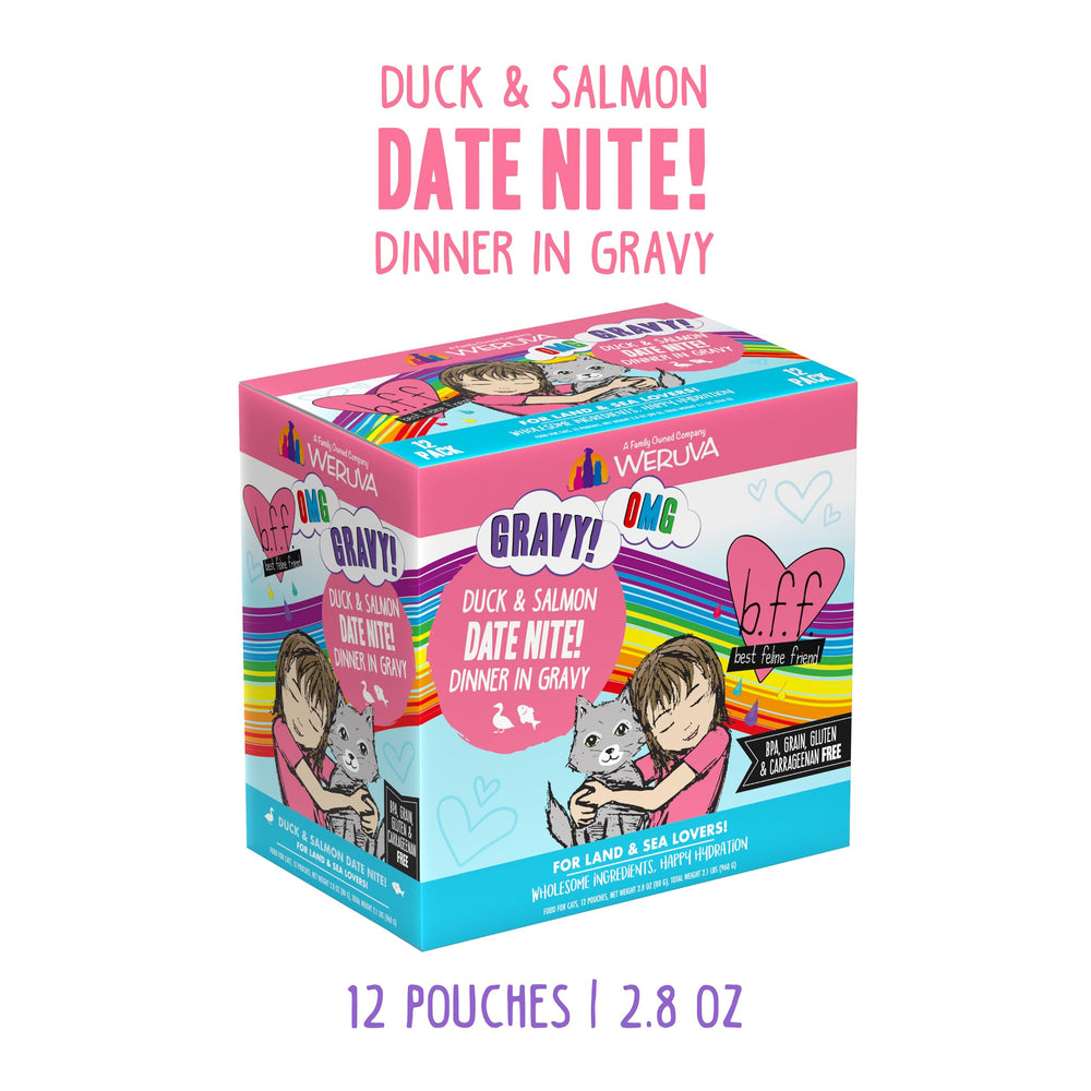 Morceaux canard et saumon dans la sauce Weruva B.F.F.