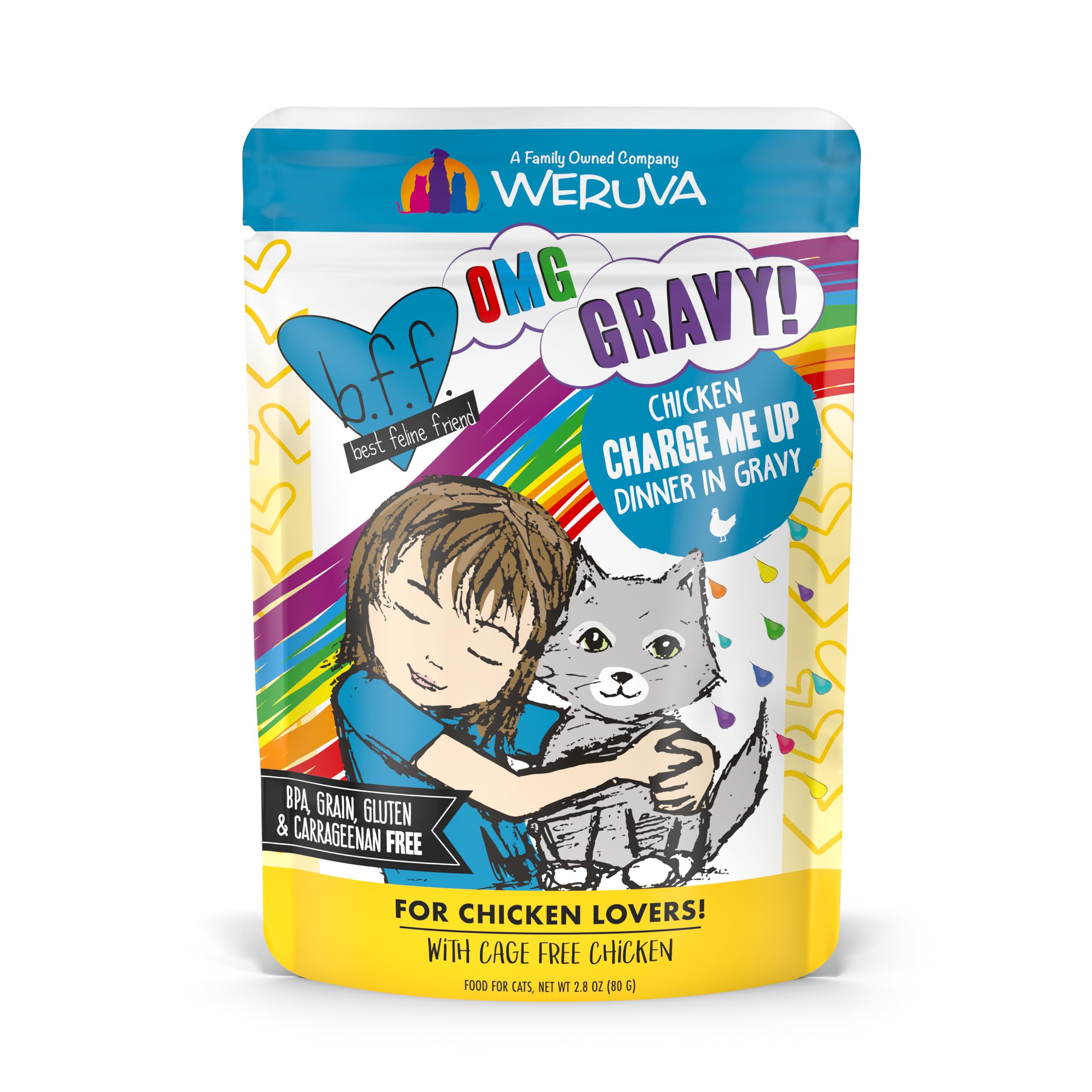 Weruva B.F.F. OMG: poulet dans sauce, repas appétissant pour chat