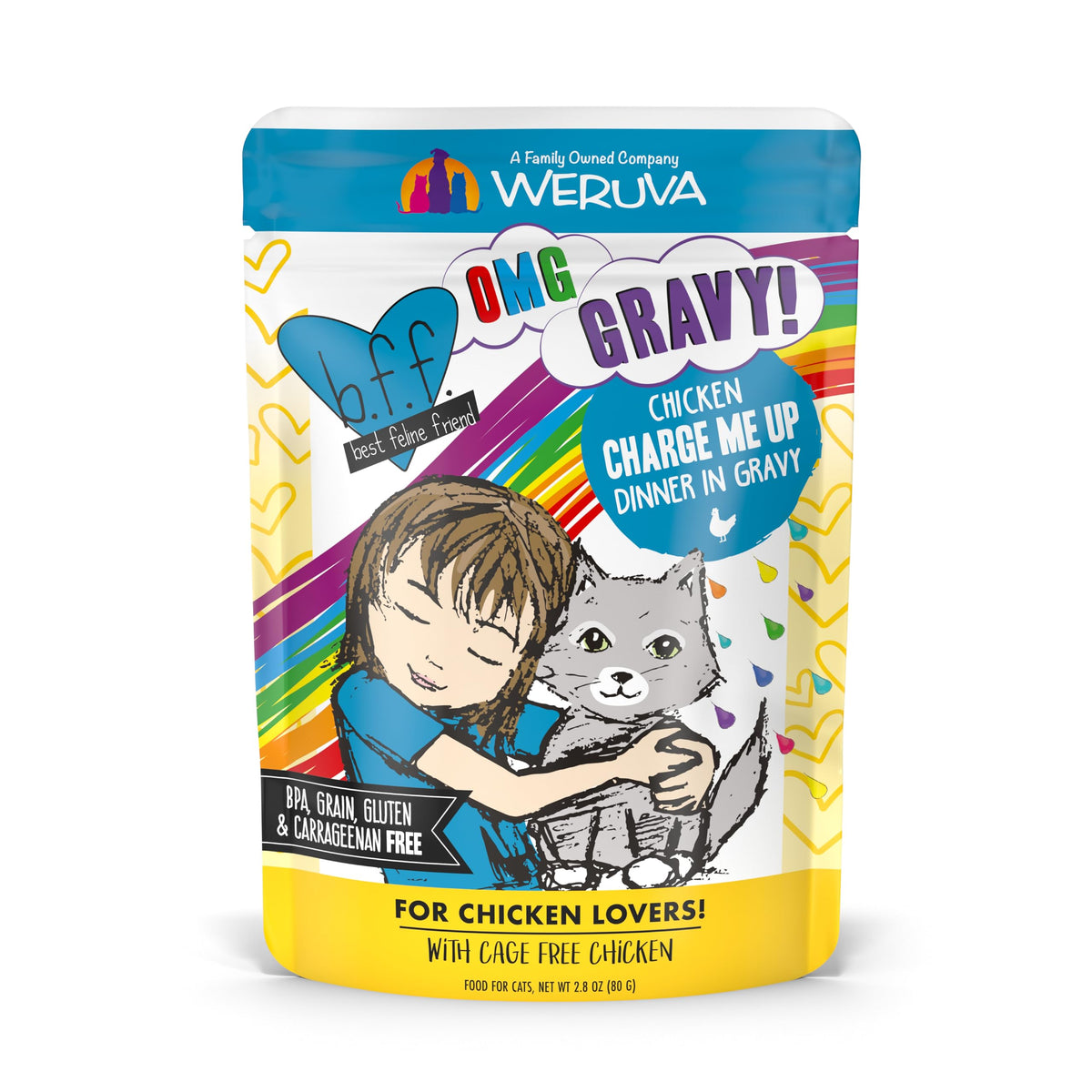 Weruva B.F.F. OMG: poulet dans sauce, repas appétissant pour chat
