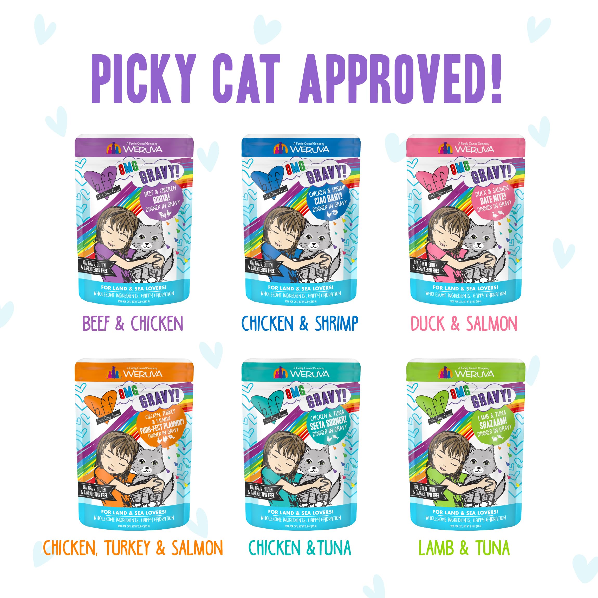Sachet Canard et Saumon, texture appétissante pour chats.