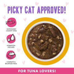 Weruva B.F.F. OMG sans céréales et sans gluten, option pour chats sensibles.