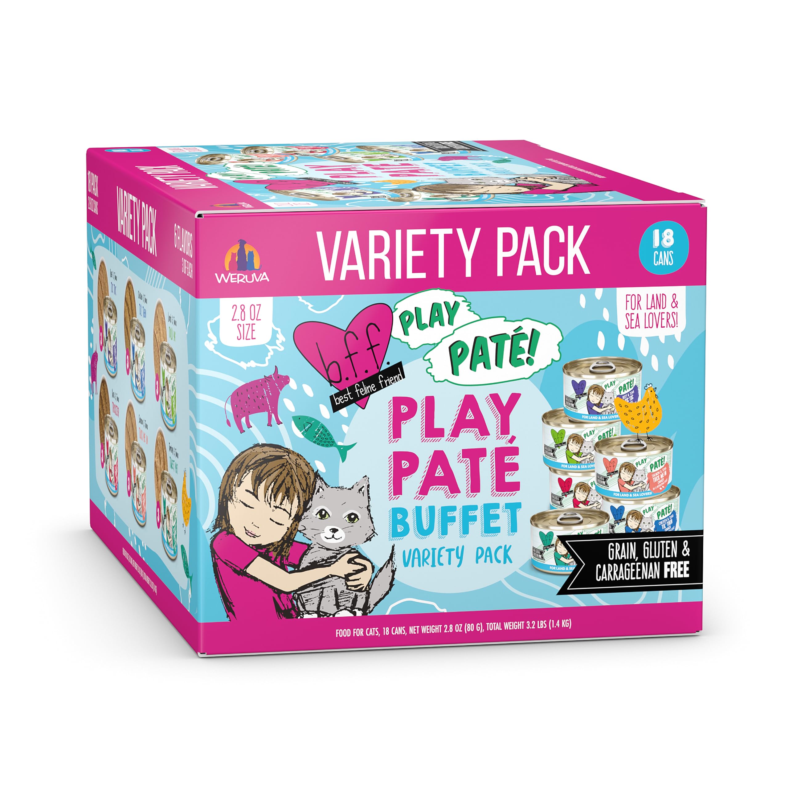 Weruva B.F.F. Play: emballage de boîtes paté prête à servir