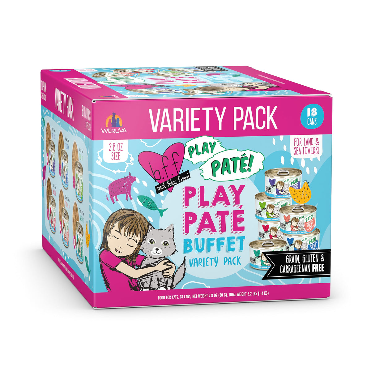 Weruva B.F.F. Play: emballage de boîtes paté prête à servir