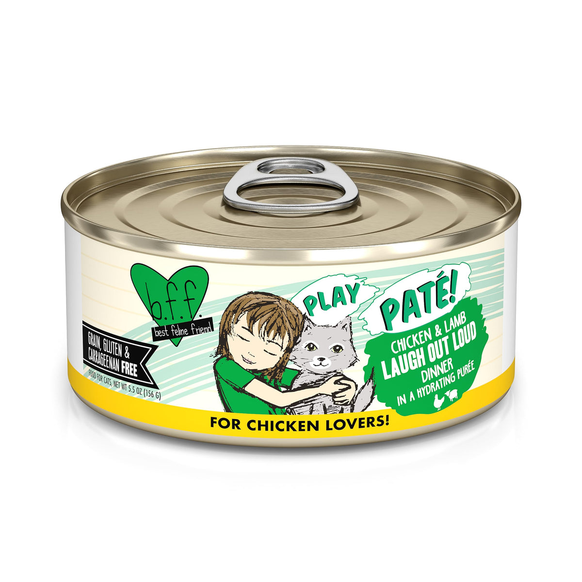 Weruva B.F.F. Play emballage pack8, pâté chat pratique pour repas quotidiens