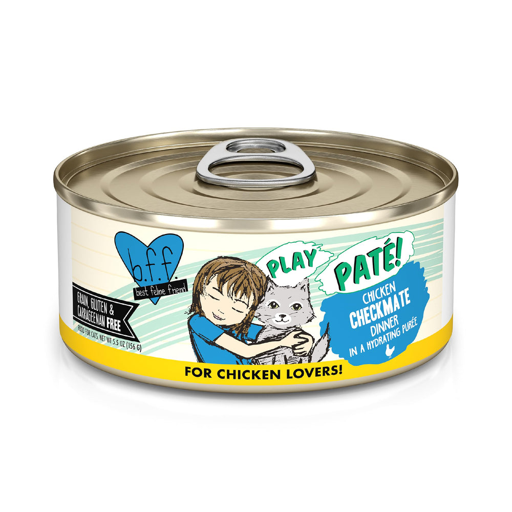 Weruva B.F.F. Play pâté crème poulet, texture onctueuse appréciée des chats