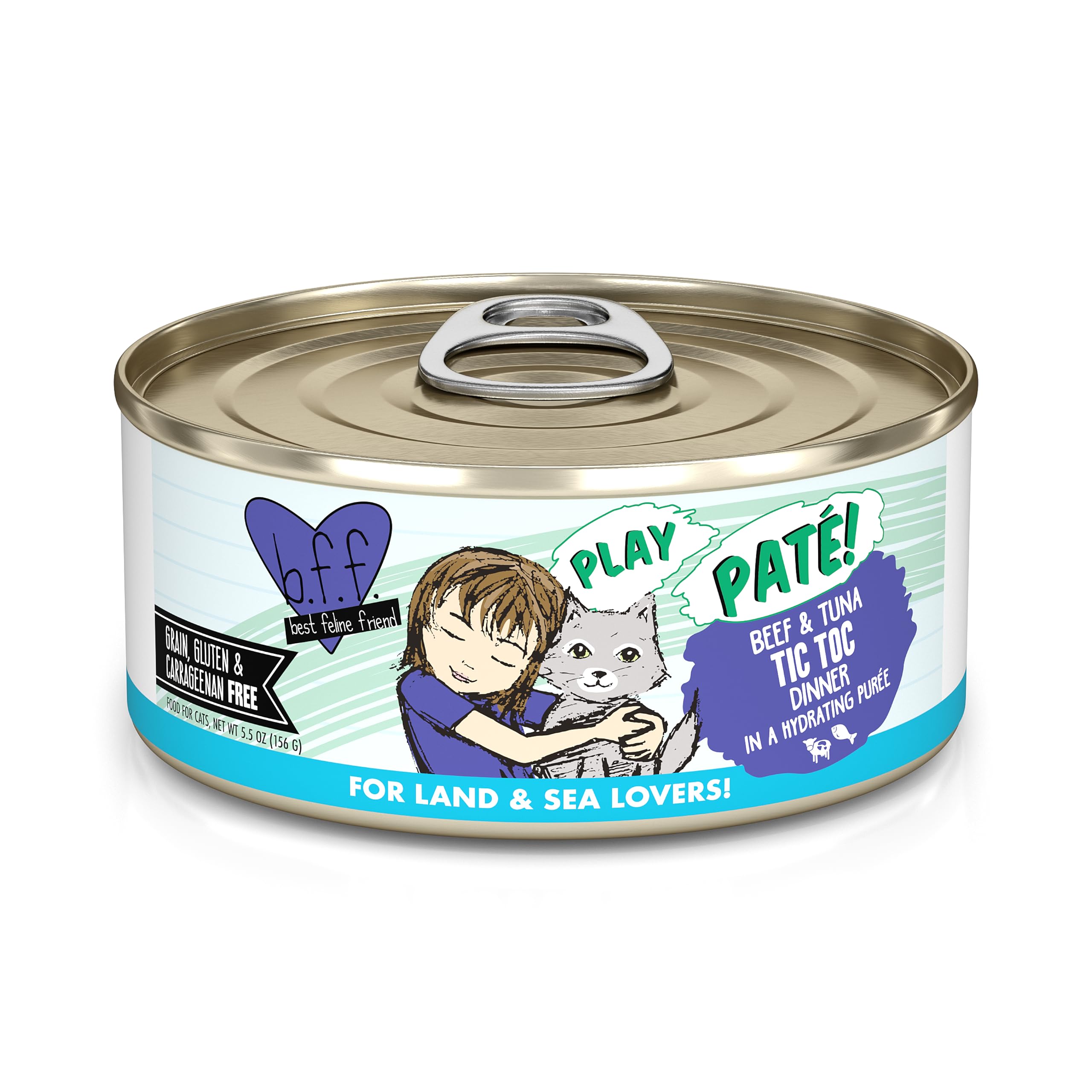 Weruva B.F.F. Play – pâté crèmeuse boeuf et thon, texture gourmande