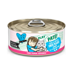 Weruva B.F.F. Play pate-cremeuse thon-poulet, repas humide riche en protéines.