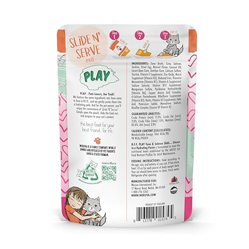Weruva BFF Play sachet ouverture coulissante, service rapide et pratique.