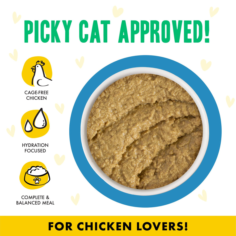 Pâté sans céréales et sans gluten pour les chats Weruva.