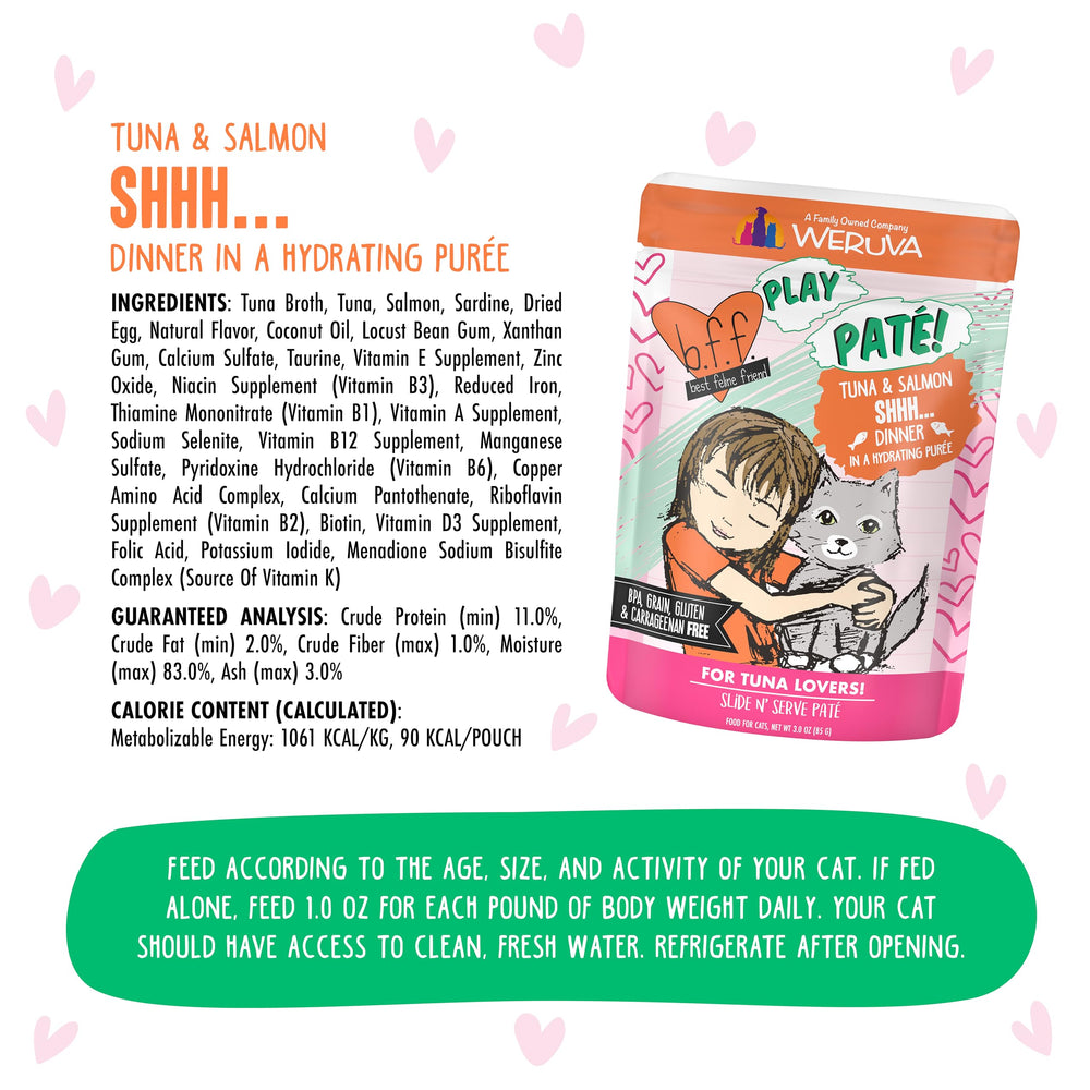 Texture lisse et onctueuse du pâté Weruva BFF Play.