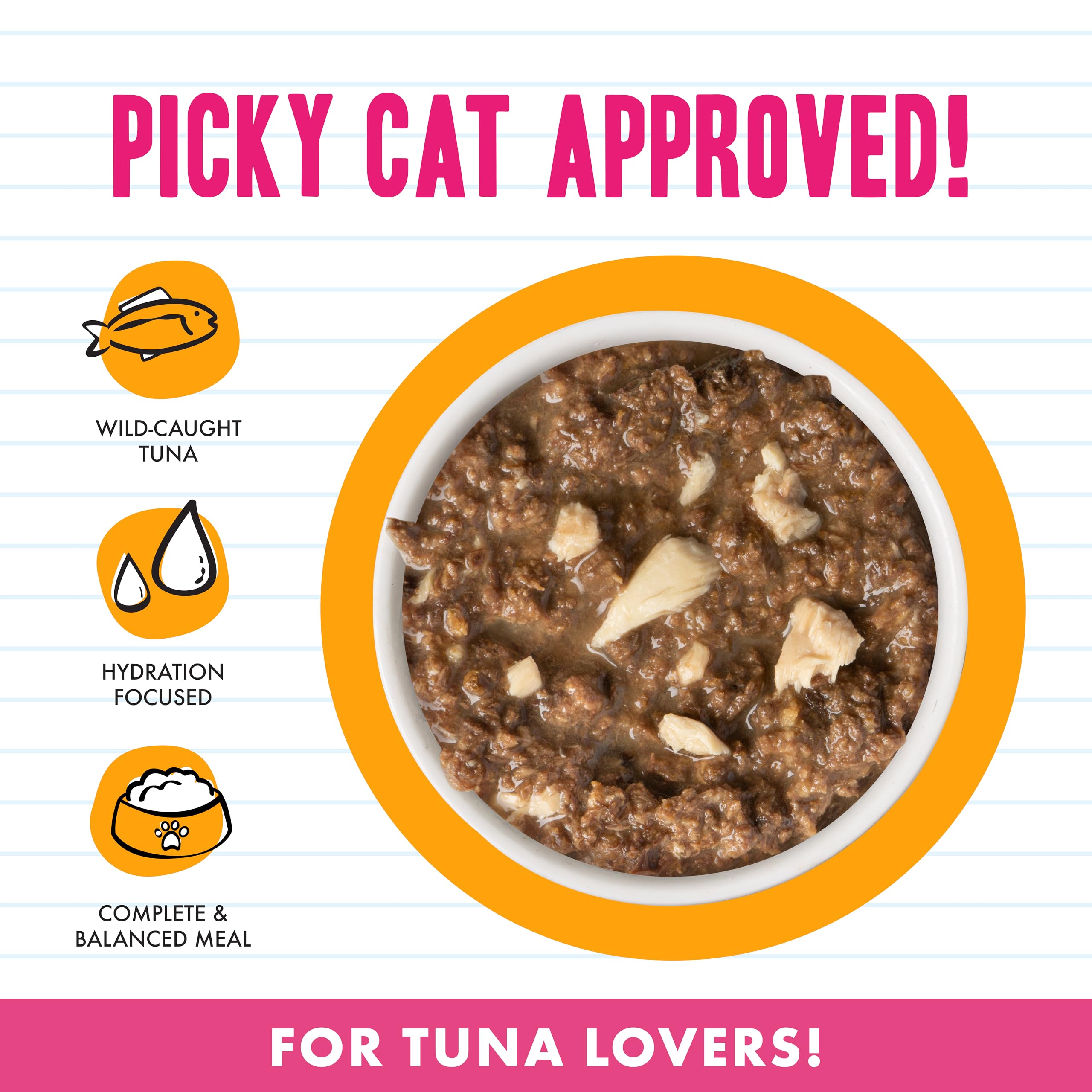 Weruva BFF Minces Thon Saumon Gelee – repas prêt à servir pour chats.
