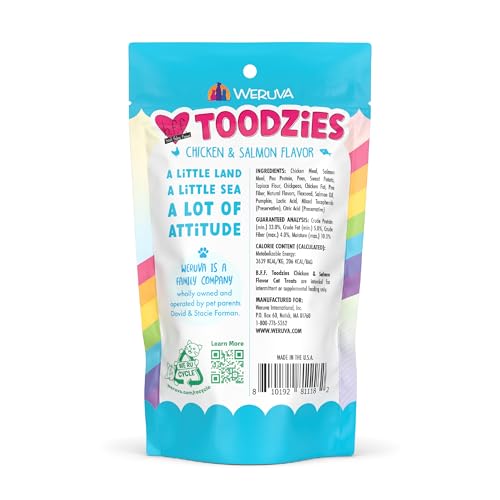 Friandises Weruva BFF Toodzies, texture croquante et attirante pour chats
