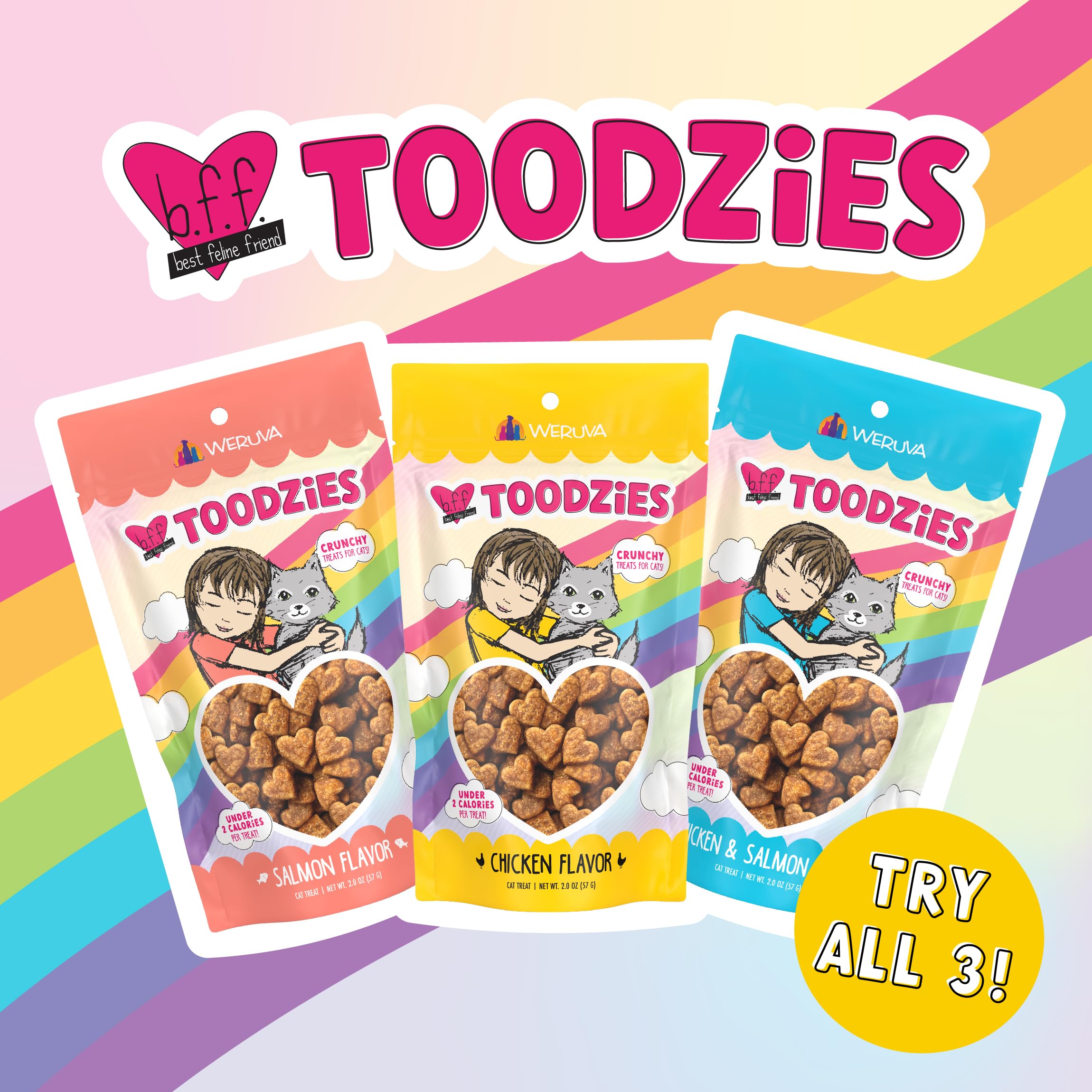Friandises sans céréales et sans gluten Weruva BFF Toodzies